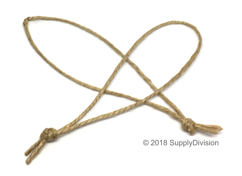 Polished Jute cord tied loops